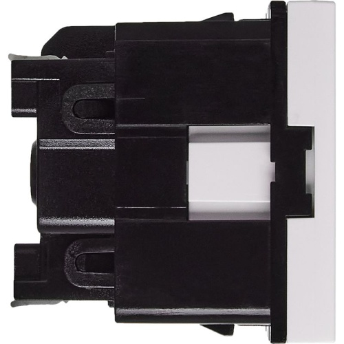 Розетка с заземлением - безвинтовые зажимы - со шторками 16А 250В - 90°- 2 модуля - белый | код 4521055 | Legrand фото 3