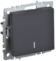 BRITE Выключ. 1-кл. прох. с инд. 10А ВС10-1-7-БрГ граф. IEK | код BR-V12-1-10-K53 | IEK