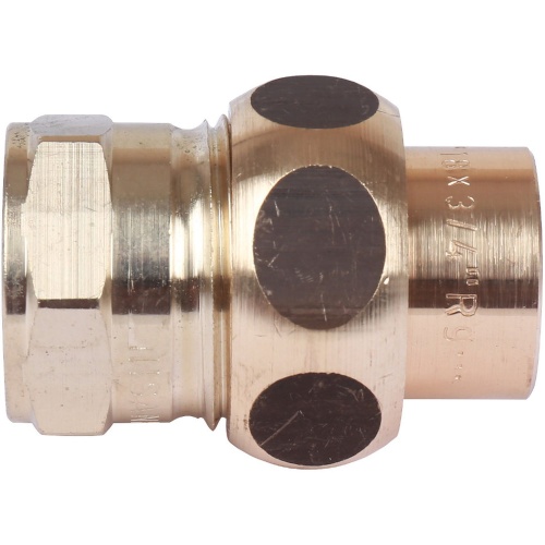 Сгон самоуплотняющийся бронза пайка 18 х 1/2' ВР, модель 4340g (143401812) | код RG008TBBTR5B2D | Sanha