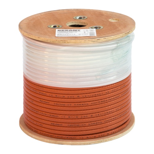 Кабель греющий саморегулирующийся пищевой 10 ККНС 2ЛПп-ЭЛ 65/85, экранированный, 10Вт/м, 100м PROconnect | код 51-0632-4 | PROCONNECT