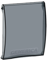 Дверца для корпуса пластикового ЩРН(В)-П-4 GENERICA | код MKP10D-DV-04-K08-G | GENERICA by IEK