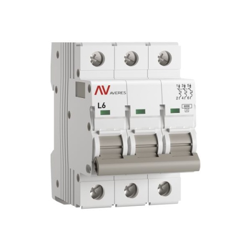 Выключатель автоматический AV-6 3P 6A (L) 6kA EKF AVERES | код mcb6-3-06L-av | EKF Выключатель автоматический AV-6 3P 6A (L) 6kA EKF AVERES | код mcb6-3-06L-av | EKF
