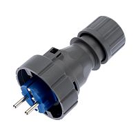 Вилка прямая влагозащищенная 2P+РE, 16 А, IP68 REXANT | код 111-013 | REXANT