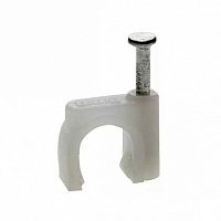  Скоба 25мм круглая пластиковая (100шт) | код. USK11-25-100 | IEK