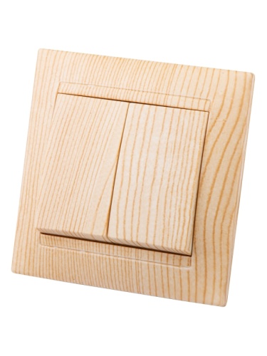 Выключатель 2-х кл. 10А сосна Лама TDM | код SQ1815-0302 | TDM