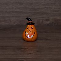 Керамическая фигурка Тыква в шляпе 7.1х6.7х10.8 см | код 505-018 | NEON-NIGHT