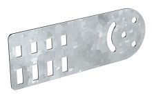 Пластина шарнирная h=80мм HDZ IEK | код CLM51D-PSH-080-HDZ | IEK