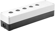 PB-BK05G Корпус для кнопок 5 место. (Серый - Черный) | код PB-BK05G | Plastim