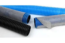 Труба гибкая ПНД 110мм зеленая с фильтром (100м) | код Т1-ДР0-110Ф(100) | RUVinil