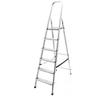 Лестница-стремянка алюминиевая, 7 ступеней, вес 4.9 кг | код 65345 | FIT
