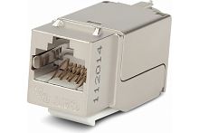 Вставка Keystone Jack RJ-45(8P8C) категория 6A экранированная 110 IDC заделка с помощью NE-TOOL белая