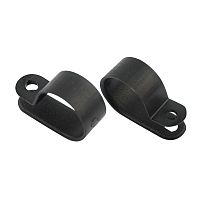 Кабельная скоба под винт REXANT 20 мм, черная, упаковка 50 шт. | код 07-4420-1 | REXANT