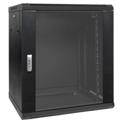 Шкаф настенный 19 TERACOM PRO 12U 600х600 мм дверь стеклянная с замком-ручкой чёрный | код TRP-WLL-1266-40B | EKF фото 3 Шкаф настенный 19 TERACOM PRO 12U 600х600 мм дверь стеклянная с замком-ручкой чёрный | код TRP-WLL-1266-40B | EKF фото 3