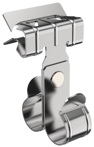 Зажим балочный 8-14мм под трубу 25мм двойной HDZ IEK | код CME40-BZTD-025-HDZ | IEK