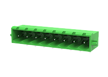 MC-PA5.08H07-D Разъём штекерный MC, угл. конт.,шаг 5.08мм,7 конт.с защ.,зел., шт | код MC-PA5.08H07-D | SUPU