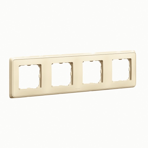 Cariva DIY Рамка 4 поста слоновая кость | код 695991 | Legrand