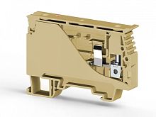 351 780, Клеммник с держ. предохр. с индикацией 220VDC на DIN-рейку, 6 мм.кв. (бежевый), ASK 4LD (220 VDC) | код 0.0.0.3.51780 | KLEMSAN