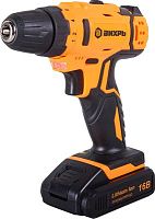 Дрель-шуруповерт Вихрь ДА-16Л-2КА аккум. патрон:быстрозажимной (кейс в комплекте) (72/14/49) | код 1935261 | ВИХРЬ