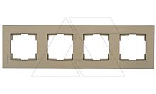 Rita - Рамка 4 поста, вертикальный монтаж, антрацит | код 2220-800-2486 | Mutlusan