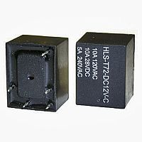 Электромагнитное реле RUICHI T72 12VDC (843) 10A, монтаж DIP | код 59109 | Ruichi