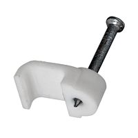 Крепеж кабеля плоский 8 х 3 мм, белый (упак. 50 шт) REXANT | код 07-4207 | REXANT