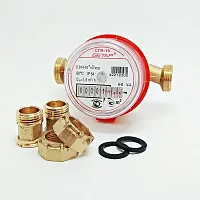 Счетчик универсальный с импульсным выходом 1/2' со сгонами межповерочный интервал 6 лет | код УФ-00001437 | Норма ИС