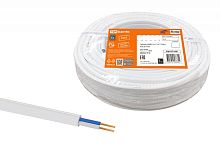 Провод ПГВВП 2х1 ГОСТ (бухта 50м) белый | код SQ0127-0501 | РЭМЗ ТМ