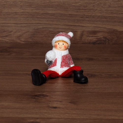 Керамическая фигурка Мальчик с подвесными ножками 6.6х5.5х9.5 см | код 505-024 | NEON-NIGHT