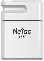 Флеш Диск Netac 16GB U116 NT03U116N-016G-20WH USB2.0 белый | код 1884182 | NETAC