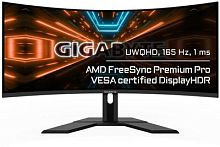 Монитор Gigabyte 34 G34WQC A черный VA LED 1ms 21:9 HDMI M/M матовая HAS 350cd 178гр/178гр 3440x1440 144Hz FreeSync Premium DP 2K 8.4кг | код 1634169 | GIGABYTE