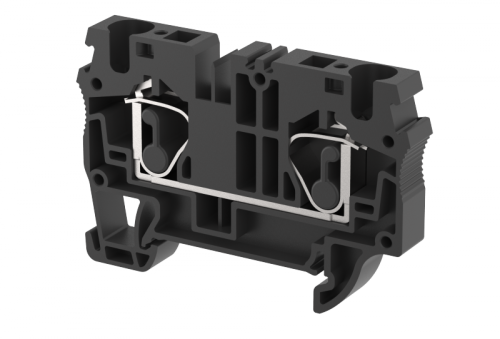 Клемма проходная пружинная 6 мм2, на 2 подключения, черная SQ6-BLACK | код 2104010005 | Elmex Клемма проходная пружинная 6 мм2, на 2 подключения, черная SQ6-BLACK | код 2104010005 | Elmex
