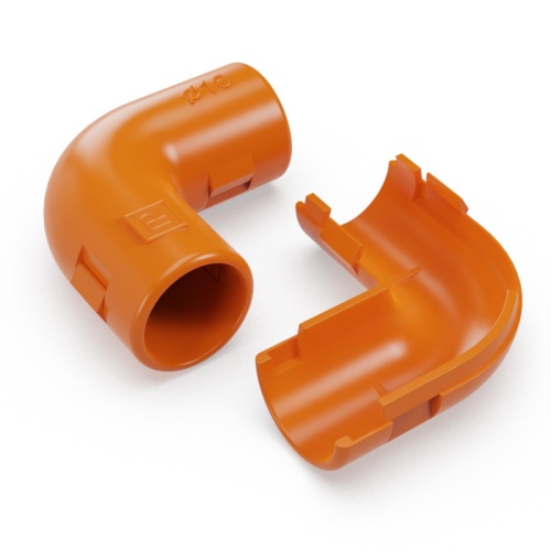 Соединитель угловой разборный оранжевый d16 мм (5шт/700шт уп/кор) Промрукав | код PR13.02480 | ПРОМРУКАВ Соединитель угловой разборный оранжевый d16 мм (5шт/700шт уп/кор) Промрукав | код PR13.02480 | ПРОМРУКАВ