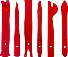 AURTS6 Набор приспособлений для демонтажа декоративных панелей салона автомобиля, 6 предметов | код AURTS6 | Thorvik