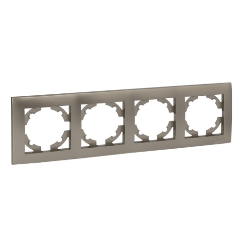 Валенсия Рамка 4-местная кашемир | код EWM-G-304-40 | EKF Валенсия Рамка 4-местная кашемир | код EWM-G-304-40 | EKF