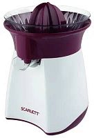 Соковыжималка цитрусовая Scarlett SC-JE50C07 25Вт белый/красный | код 1077973 | SCARLETT