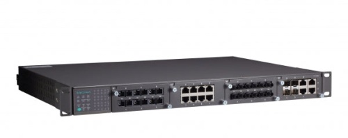 Шасси коммутатора PT-7828-R-48-48 Layer 3 modular Ethernet switch with 3 slots for Ethernet,1 slot for Gigabit Ethernet,2 х 48VDC, -4 | код 00-06004371 | MOXA