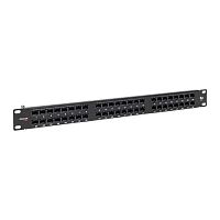 Патч-панель высокой плотности TERACOM PRO 19 Cat.5E 1U неэкранированная UTP 48 портов RJ-45 Dual IDC с органайзером | код TRP-PPNL-5EUTP-C1U48 | EKF