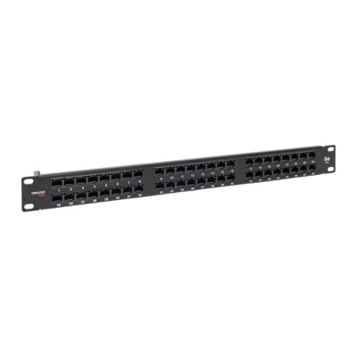Патч-панель высокой плотности TERACOM PRO 19 Cat.5E 1U неэкранированная UTP 48 портов RJ-45 Dual IDC с органайзером | код TRP-PPNL-5EUTP-C1U48 | EKF Патч-панель высокой плотности TERACOM PRO 19 Cat.5E 1U неэкранированная UTP 48 портов RJ-45 Dual IDC с органайзером | код TRP-PPNL-5EUTP-C1U48 | EKF
