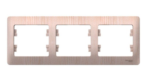 Рамка 3-пост. Glossa горизонт. сосна | код GSL001503 | Systeme Electric Рамка 3-пост. Glossa горизонт. сосна | код GSL001503 | Systeme Electric