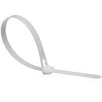 Хомут многоразовый RUICHI СМР, нейлон, 400х7,5 мм, белый, упаковка 100 шт. | код 113772 | Ruichi