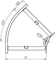 Секция угловая 45град. 110x200 горячий цинк | код 7068212 | OBO Bettermann