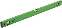 Уровень ''Техно'', 3 глазка, зеленый корпус, фрезерованная рабочая грань, шкала 800 мм | код 18118 | FIT