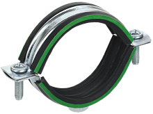 ELASTA Скоба метал. двухкомп. с резин. уплотн. d=60-65мм IEK | код ET-MP40D-SK-059-02-040 | IEK