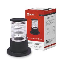 Светильник уличный напольный НБУ ART-PS-A60-BL алюминиевый под лампу A60 E27 300мм IP65 черн. | код 4690612048475 | IN HOME