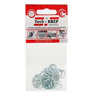 Шайба DIN127 М8 гроверная пружинная оцинкованная (25 шт) | код. 103049 | Тех-КРЕП