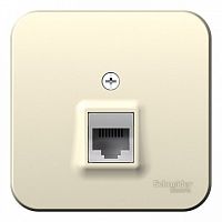 Розетка компьютерная 1xRJ45 Cat.5 BLANCA, молочгый | код. BLNIA045002 | Schneider Electric