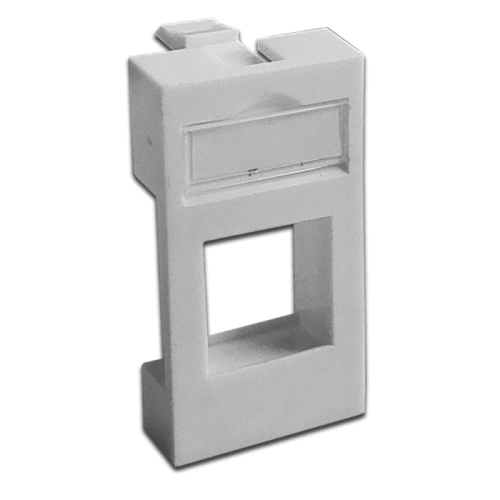 Вставка 22.5x45мм без шторок для Кейстоуна | код LAN-SIP-22R-WH | LANMASTER