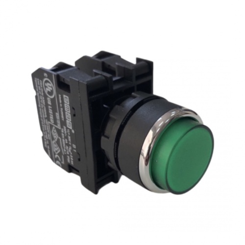 Кнопка выступающая зеленая B102HY (1НО+1НЗ) | код B102HY | EMAS Кнопка выступающая зеленая B102HY (1НО+1НЗ) | код B102HY | EMAS