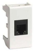 Розетка компьютерная 1xRJ45 Cat.5 VIVA, белый | код. 45048 | DKC