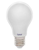 Лампа светодиодная филамент GLDEN-A60S-M-13-230-E27-2700 потребляемая мощность 8Вт | код 649938 | GENERAL